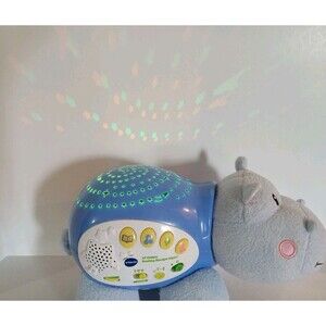 VTech Lil Critters Soothing Starlight Hippo Music White Noise Nursery Rhyme BLUE